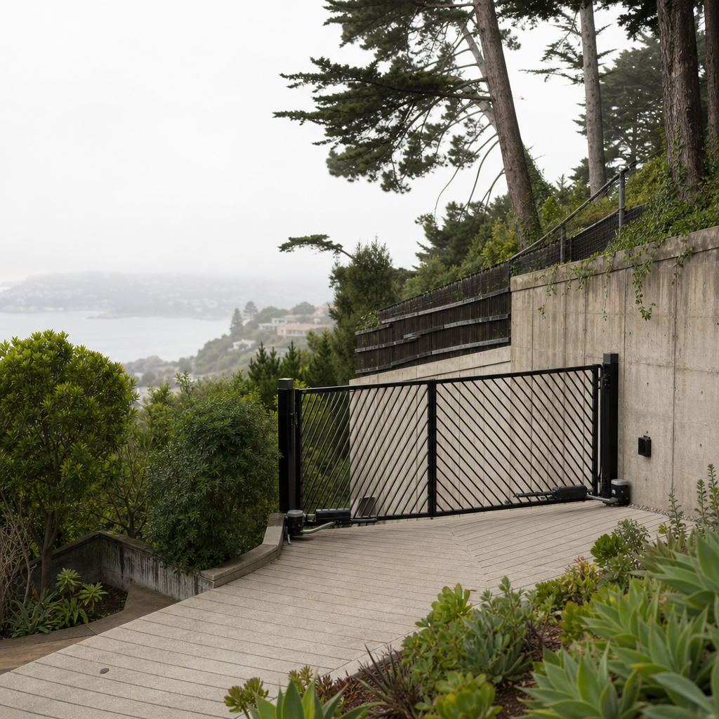 Illustration for gate repair in Sausalito