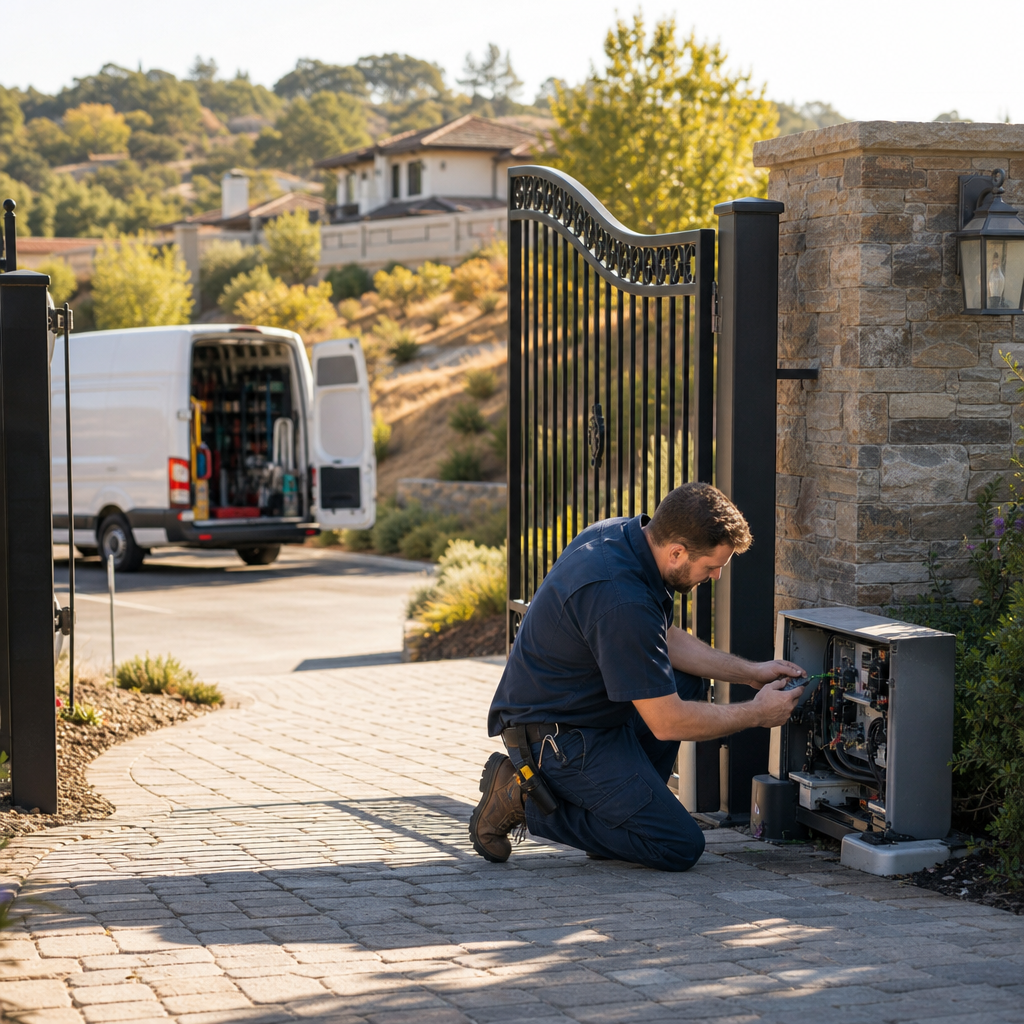 Illustration for gate repair in Pleasant Hill