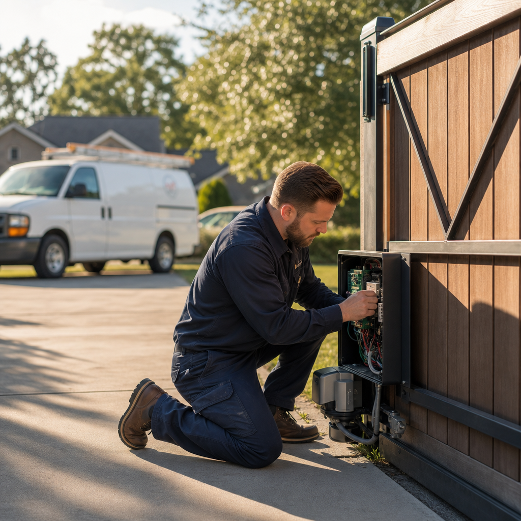 Illustration for gate repair in Concord