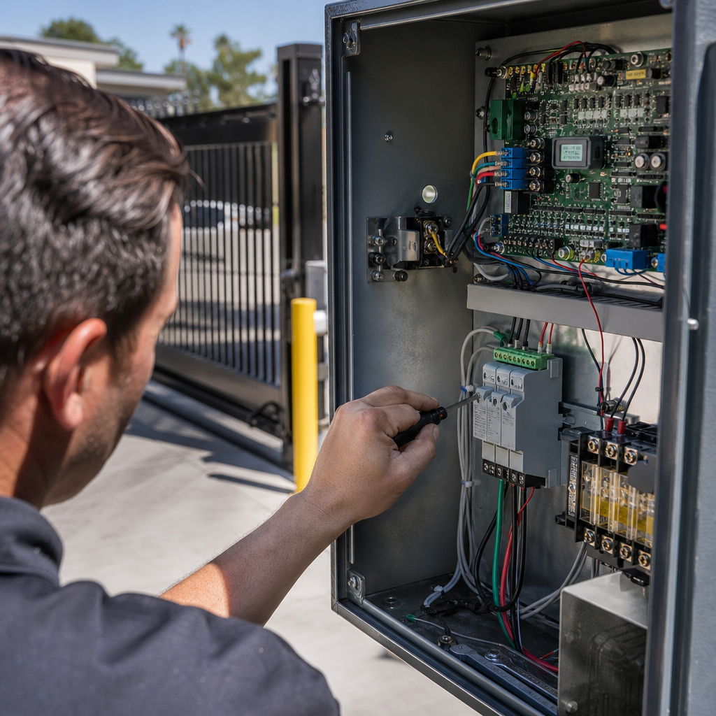 Illustration for top rated commercial gate repair northridge ca