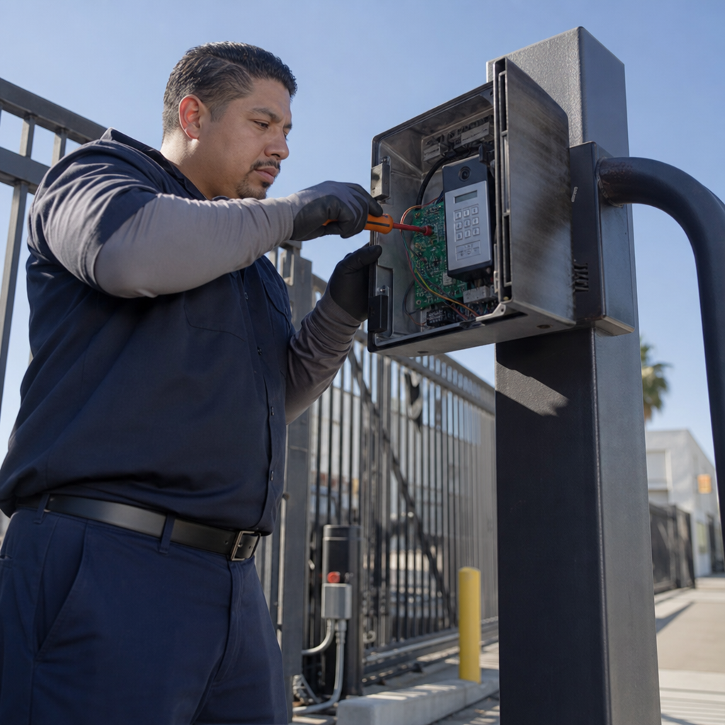 Illustration for affordable commercial gate repair alhambra