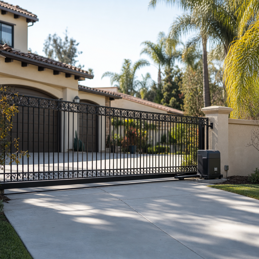 Illustration for driveway gate repair or replace