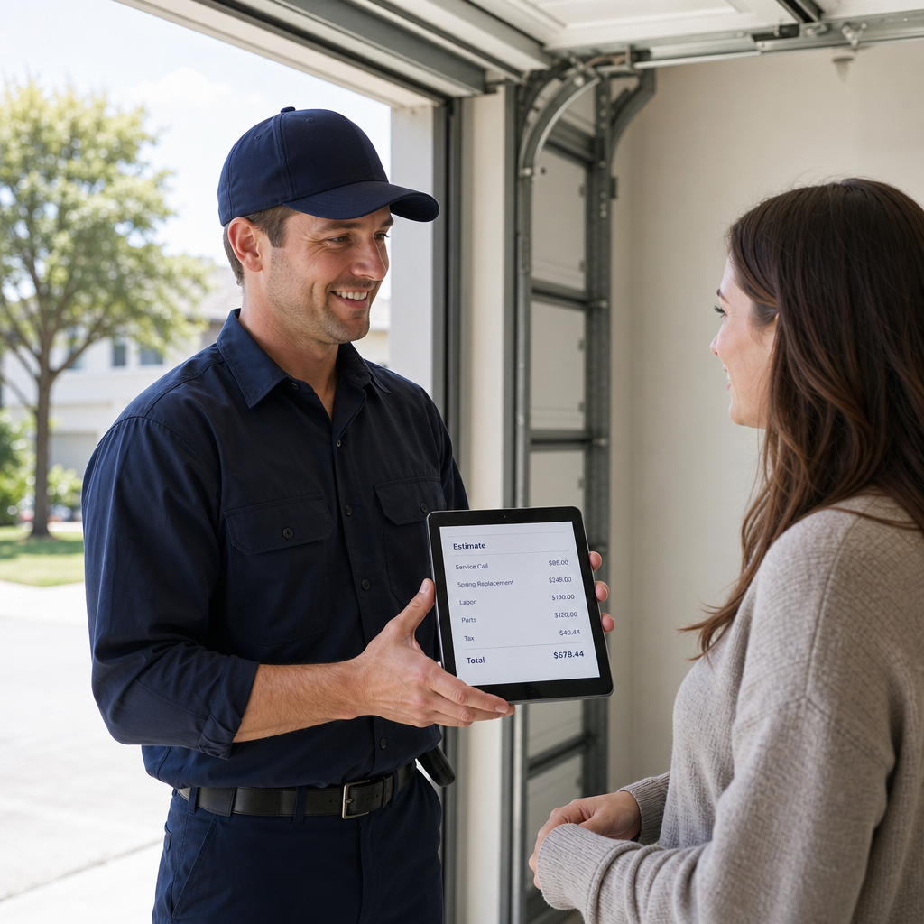 Illustration for emergency garage door repair near me