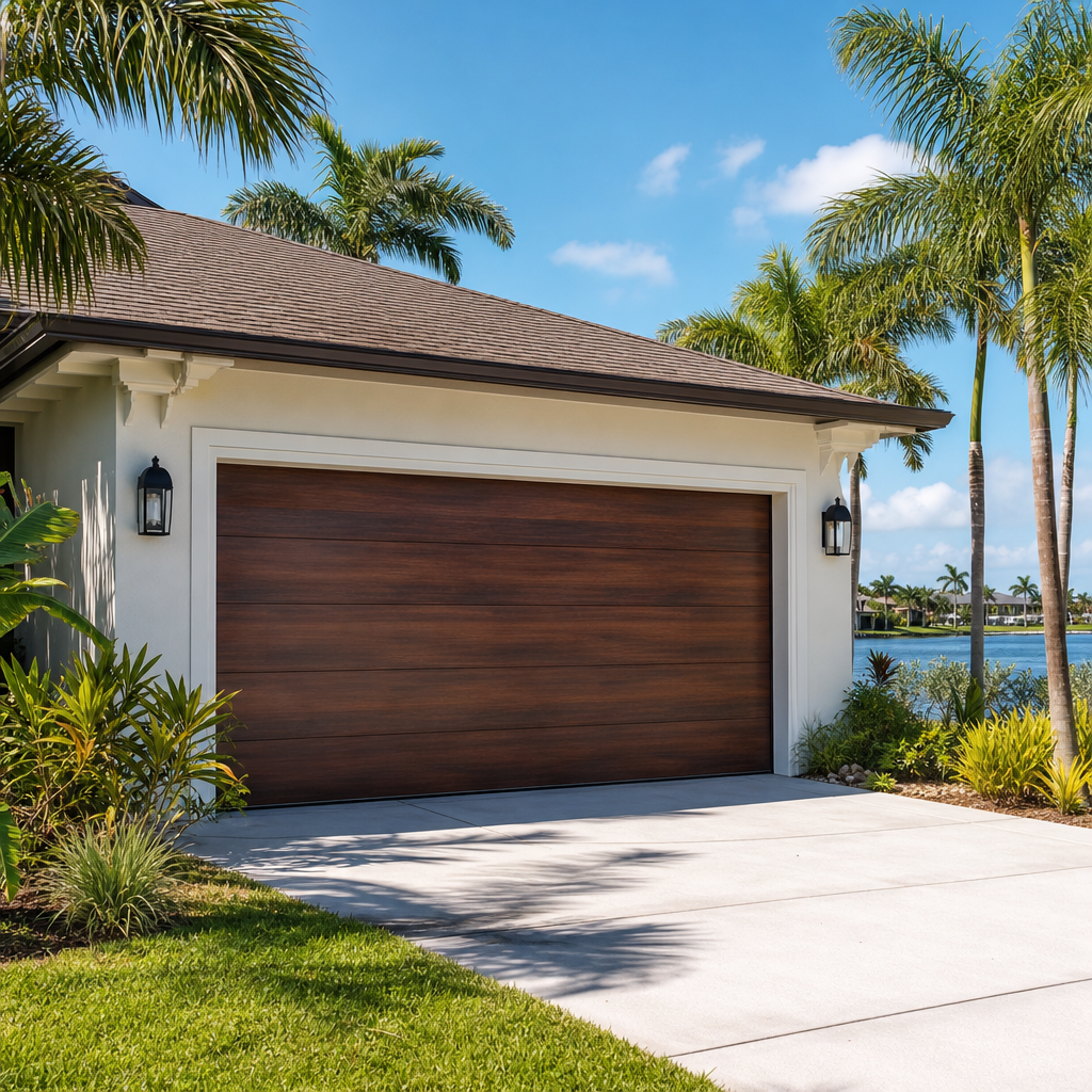 Illustration for new garage door styles