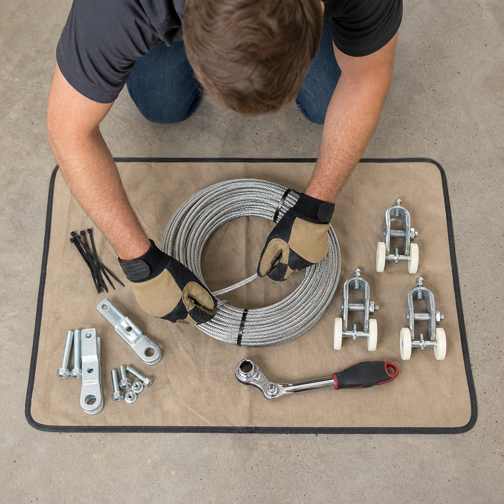 Illustration for garage door repair in Flat Rock