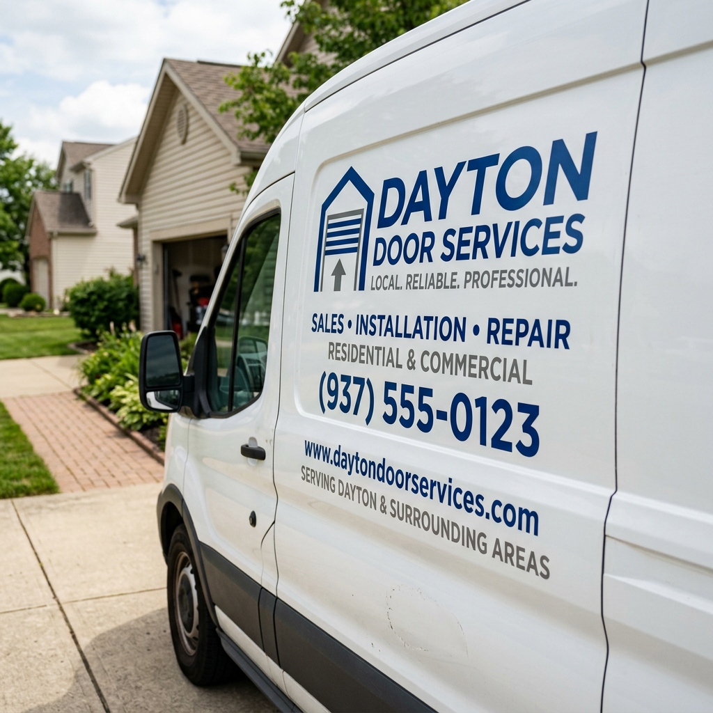 Illustration for garage door repair in Dayton