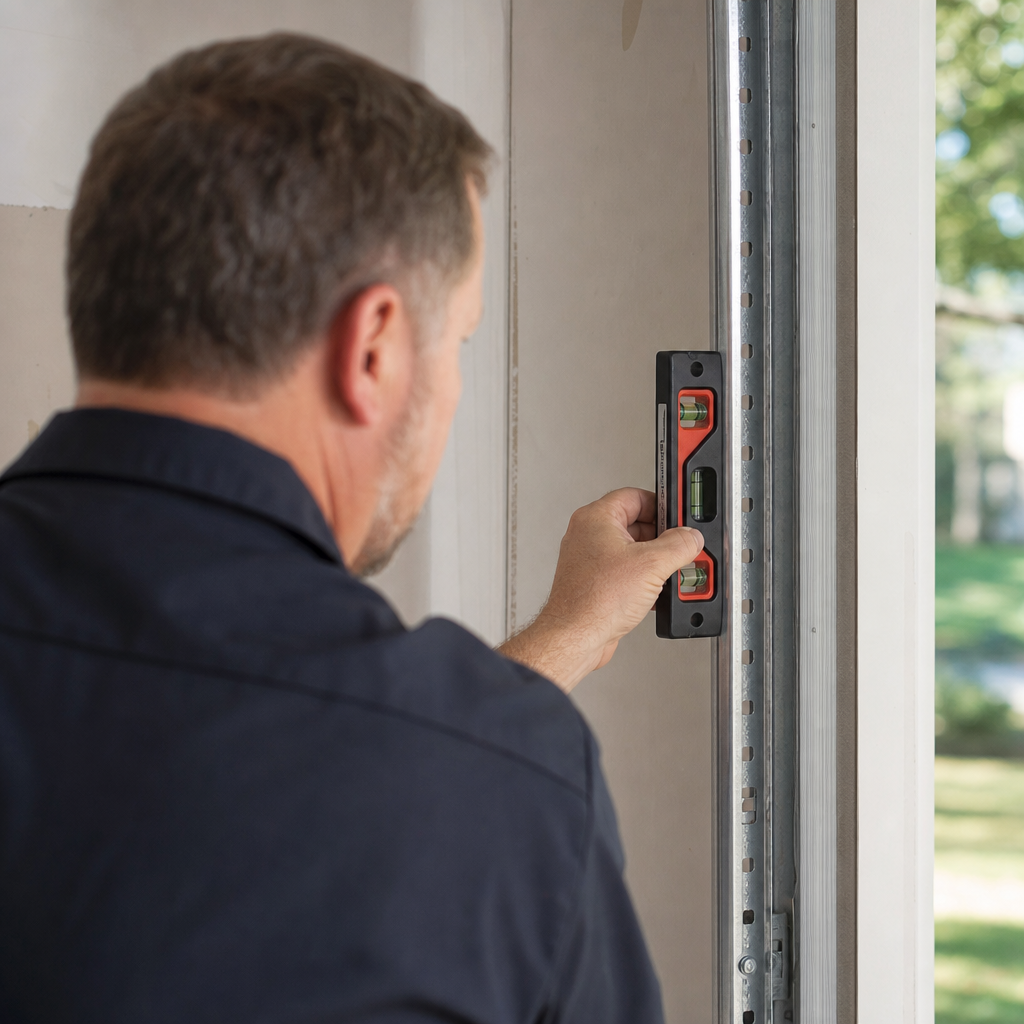 Illustration for garage door track repair in Cincinnati