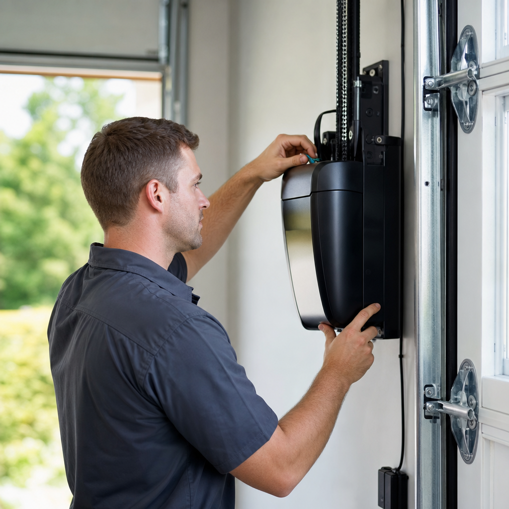 Illustration for garage door repair in Temperance