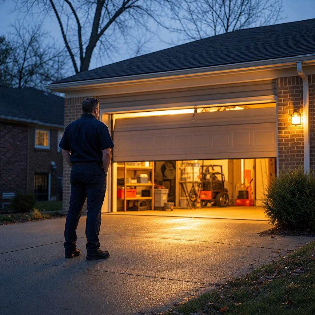Illustration for garage door repair in Rossford