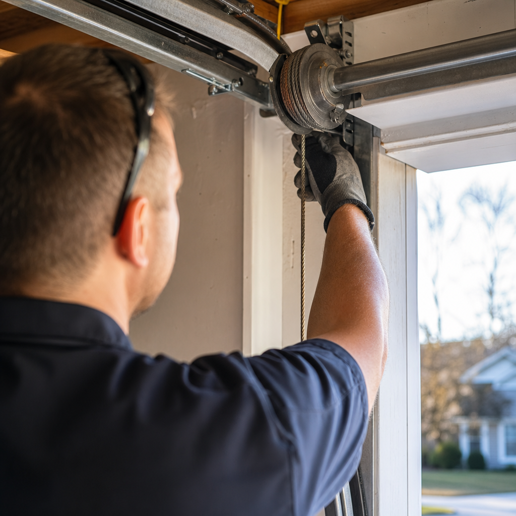 Illustration for garage door repair in Eastlake