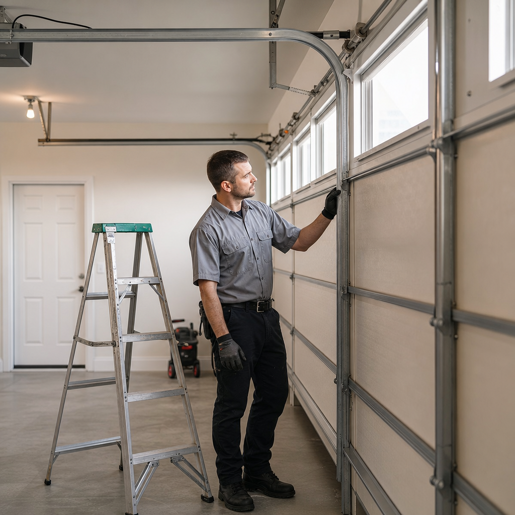 Illustration for garage door repair in Elyria
