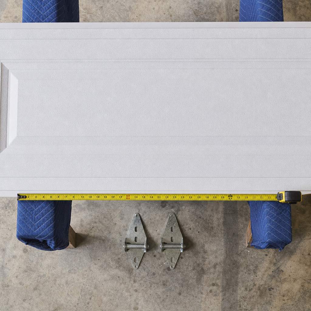 Illustration for garage door panel replacement in Akron