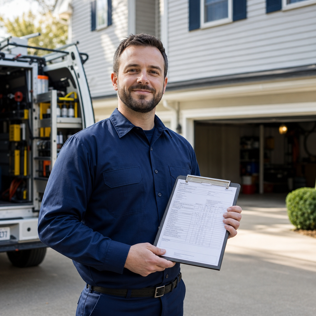 Illustration for emergency garage door repair in Columbus
