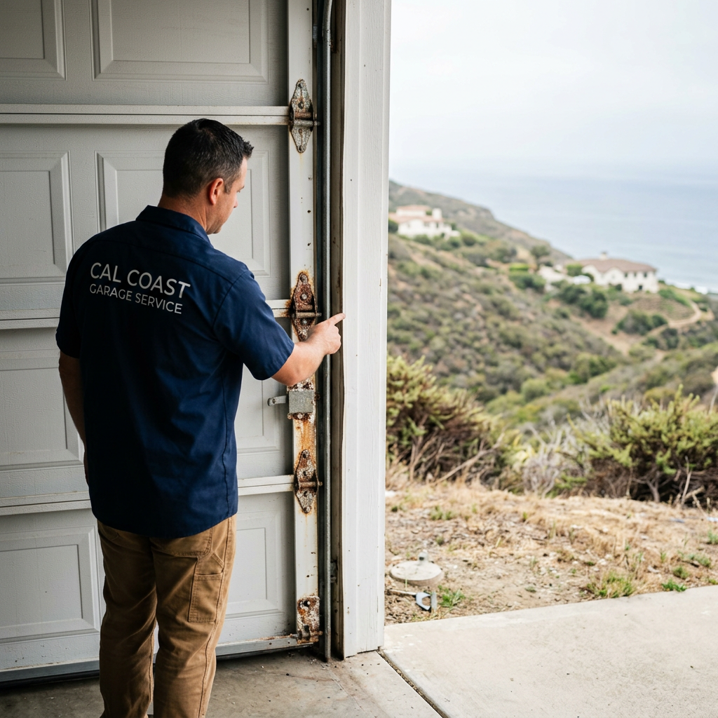 Illustration for garage door repair in Las Flores