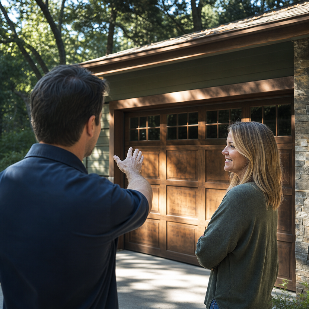 Illustration for garage door repair in Topanga