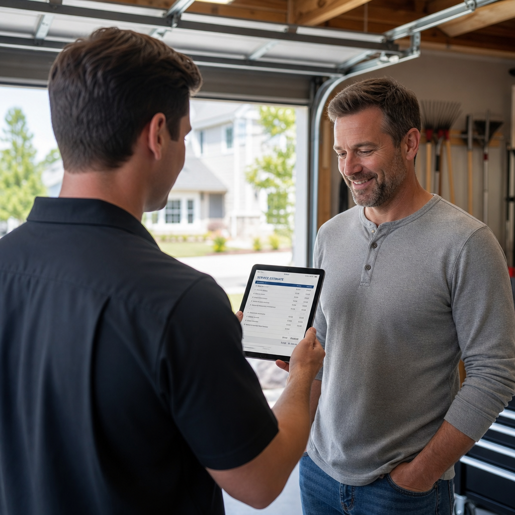 Illustration for garage door opener repair in Century City