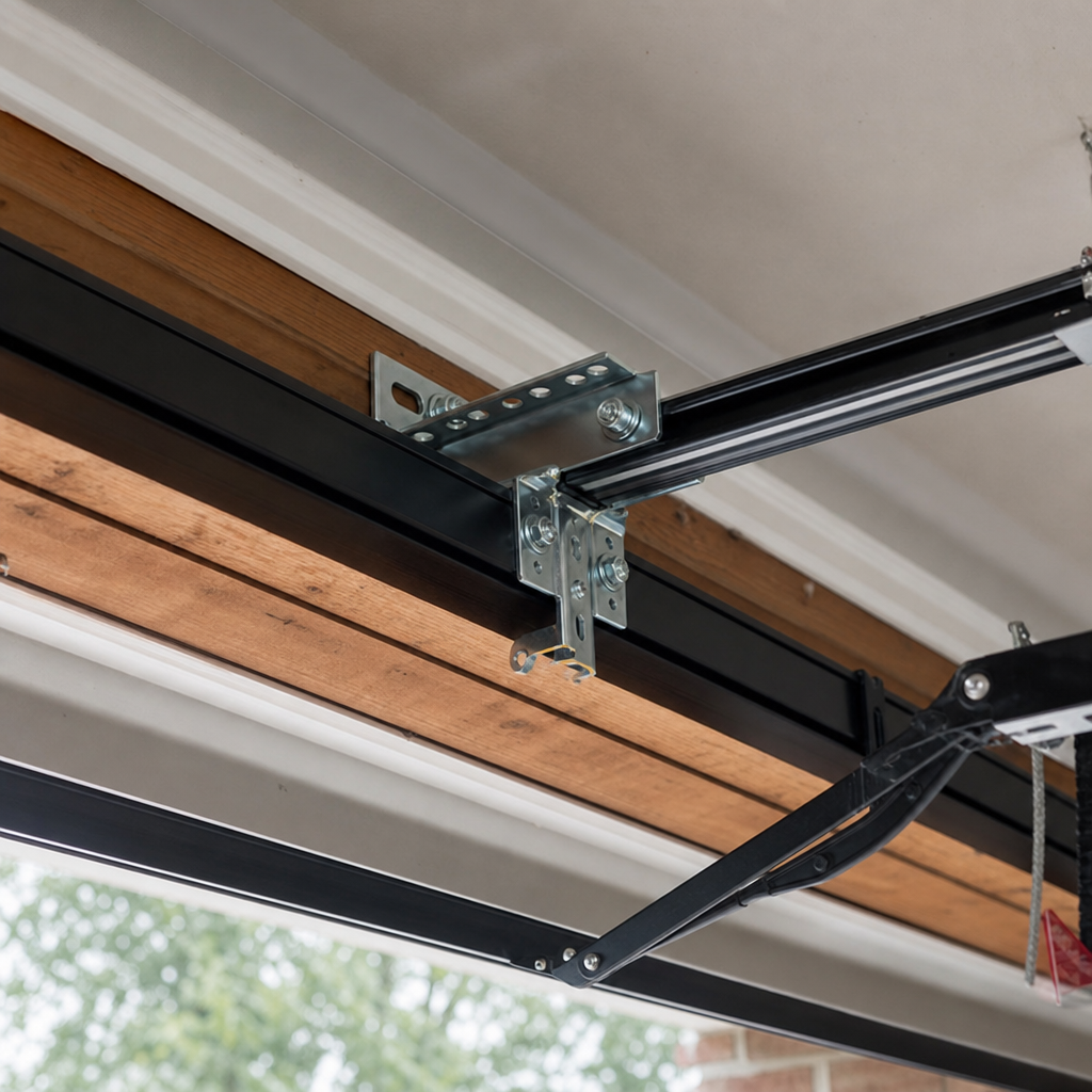 Illustration for garage door opener installation