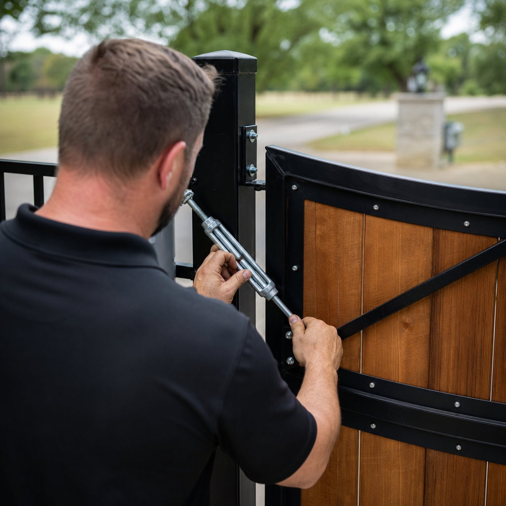 Illustration for gate repair in Prosper