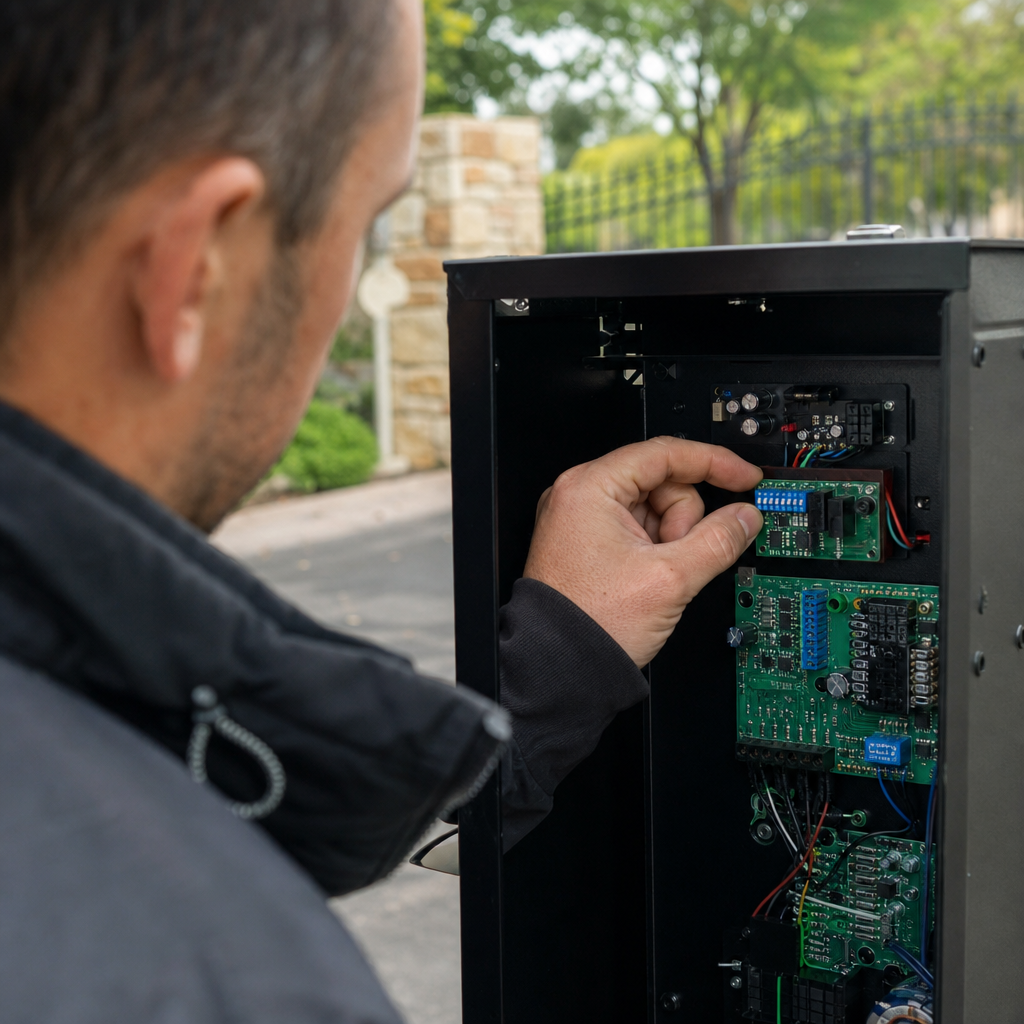Illustration for automatic gate repair in Irvine