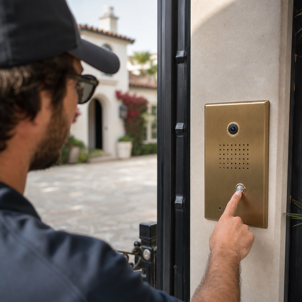 Illustration for gate repair in Newport Beach