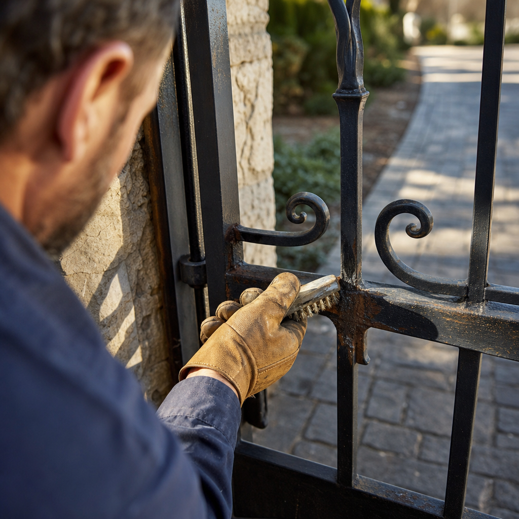 Illustration for ironworks gate co. gate repair cost