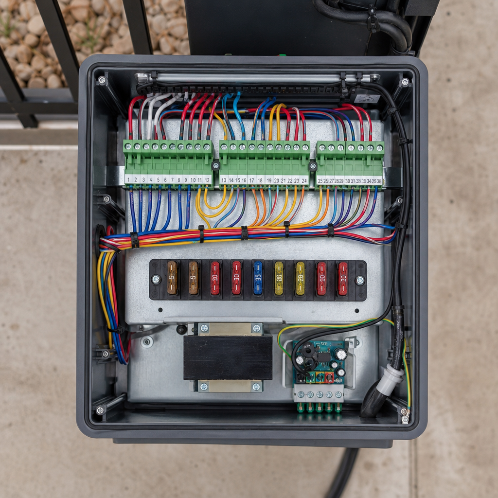 Illustration for electric gate repair