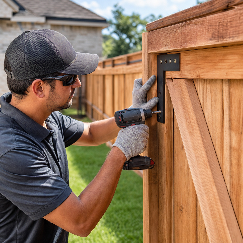 Illustration for fix sagging wooden gate