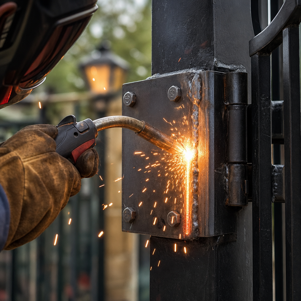 Illustration for sagging gate repair