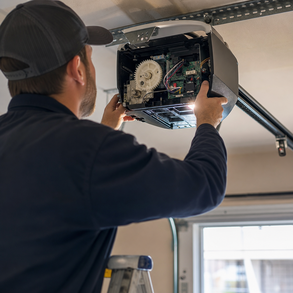 Illustration for garage door repair in Harvard