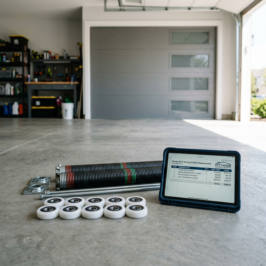 Illustration for garage door repair in Barrington