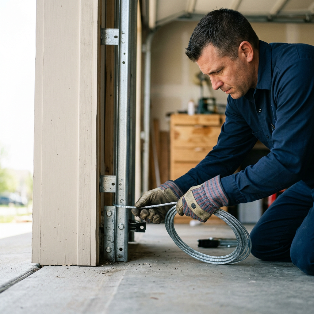 Illustration for garage door repair in Aurora