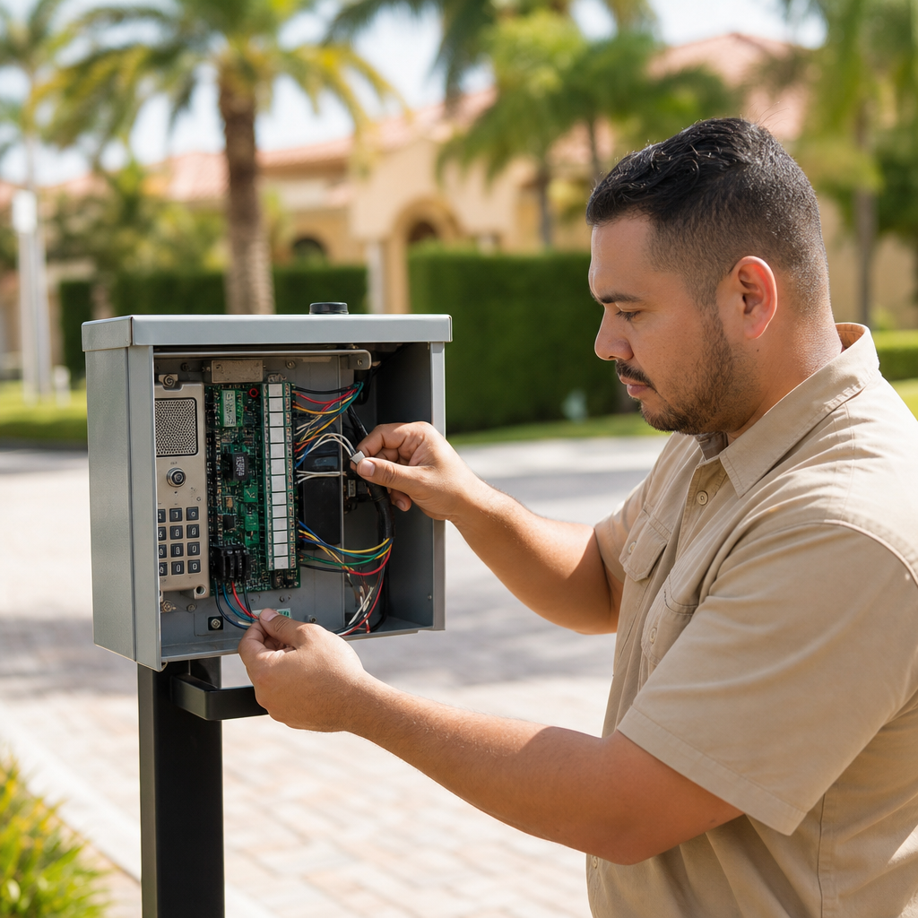 Illustration for gate repair in Hialeah