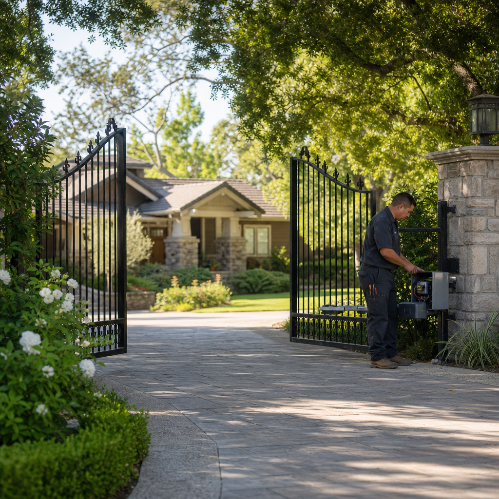 Illustration for gate repair in Claremont