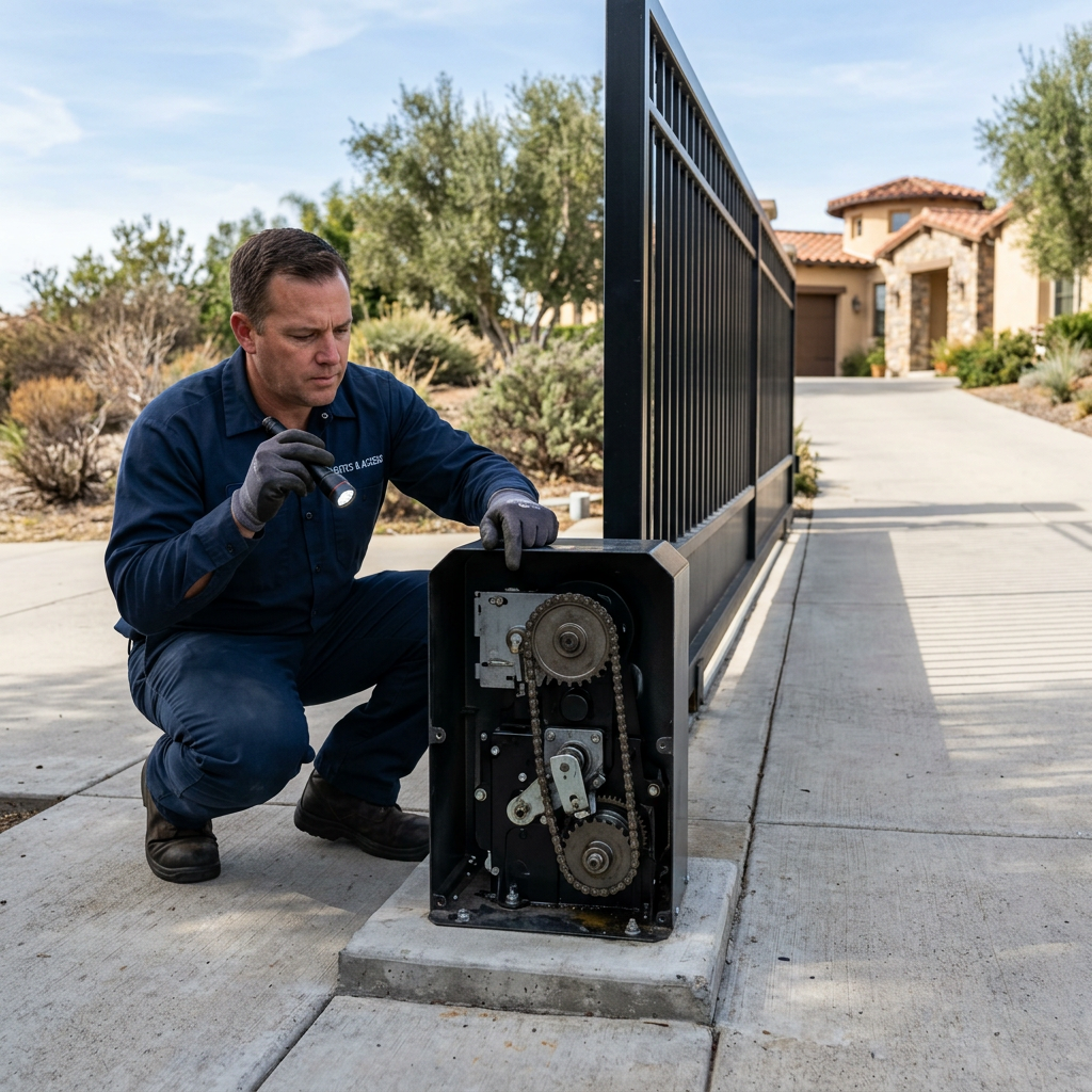 Illustration for gate repair in Bonita