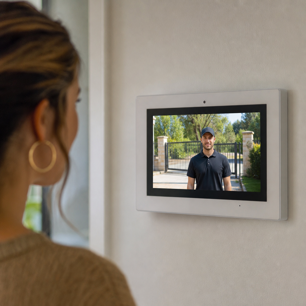 Illustration for how to choose residential gate intercom