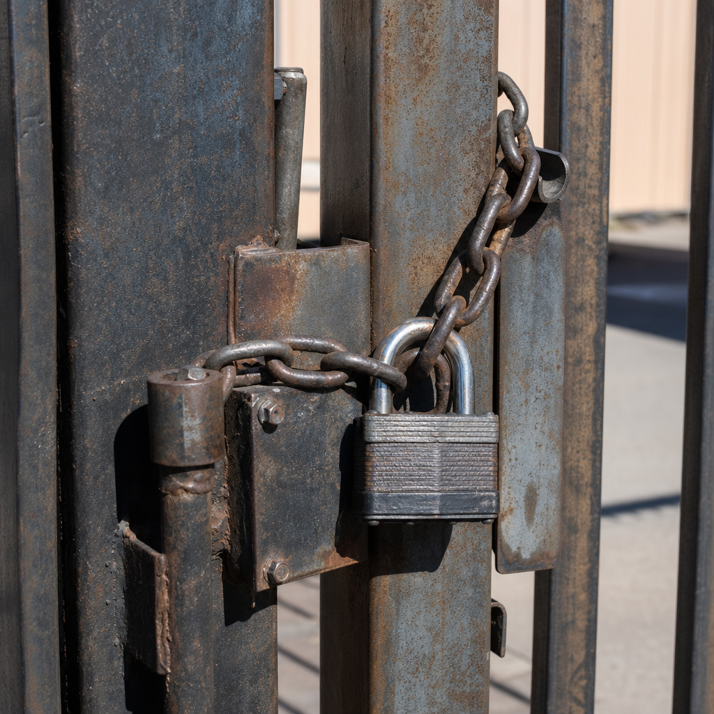 Illustration for commercial gate repair