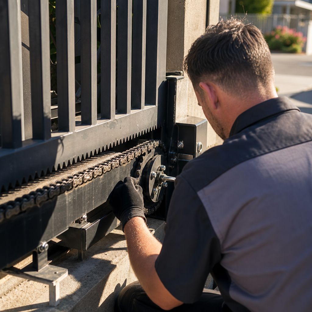 Illustration for electric driveway gate repair