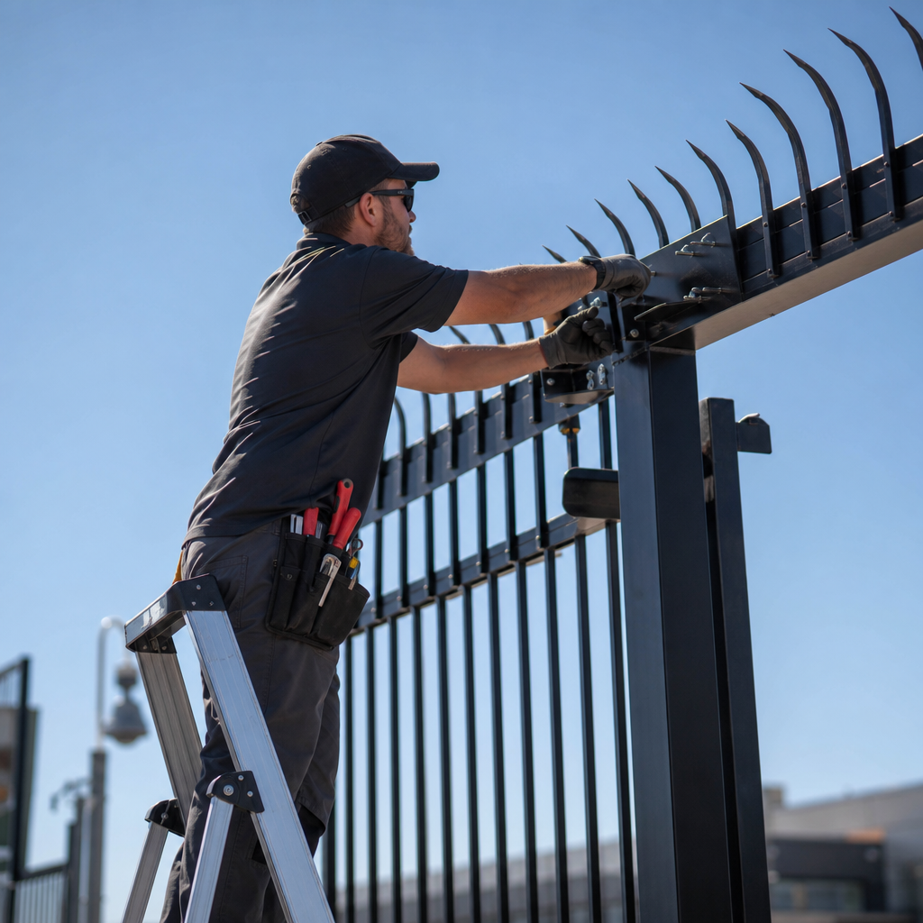 Illustration for commercial security gates
