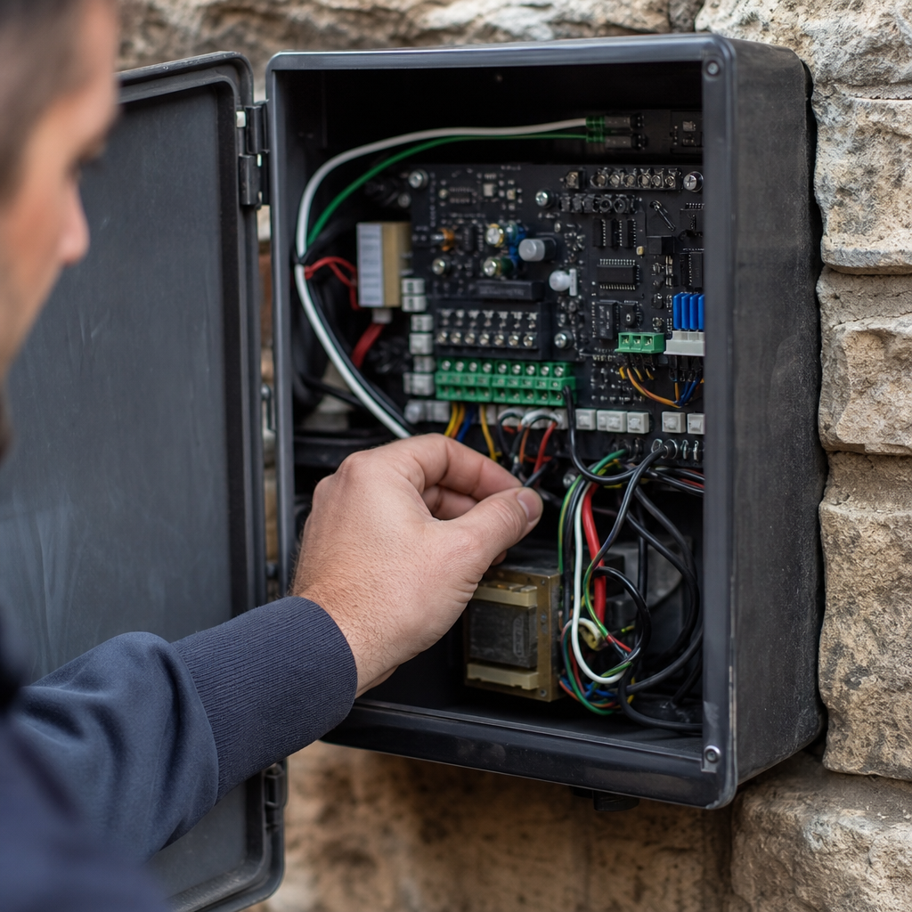Illustration for automatic gate opener repair