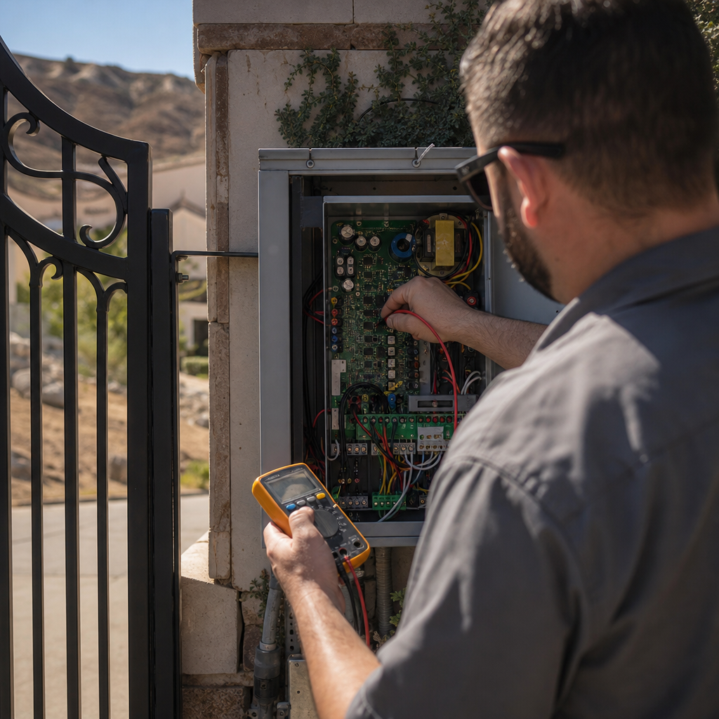 Illustration for automatic gate repair in Santa Clarita