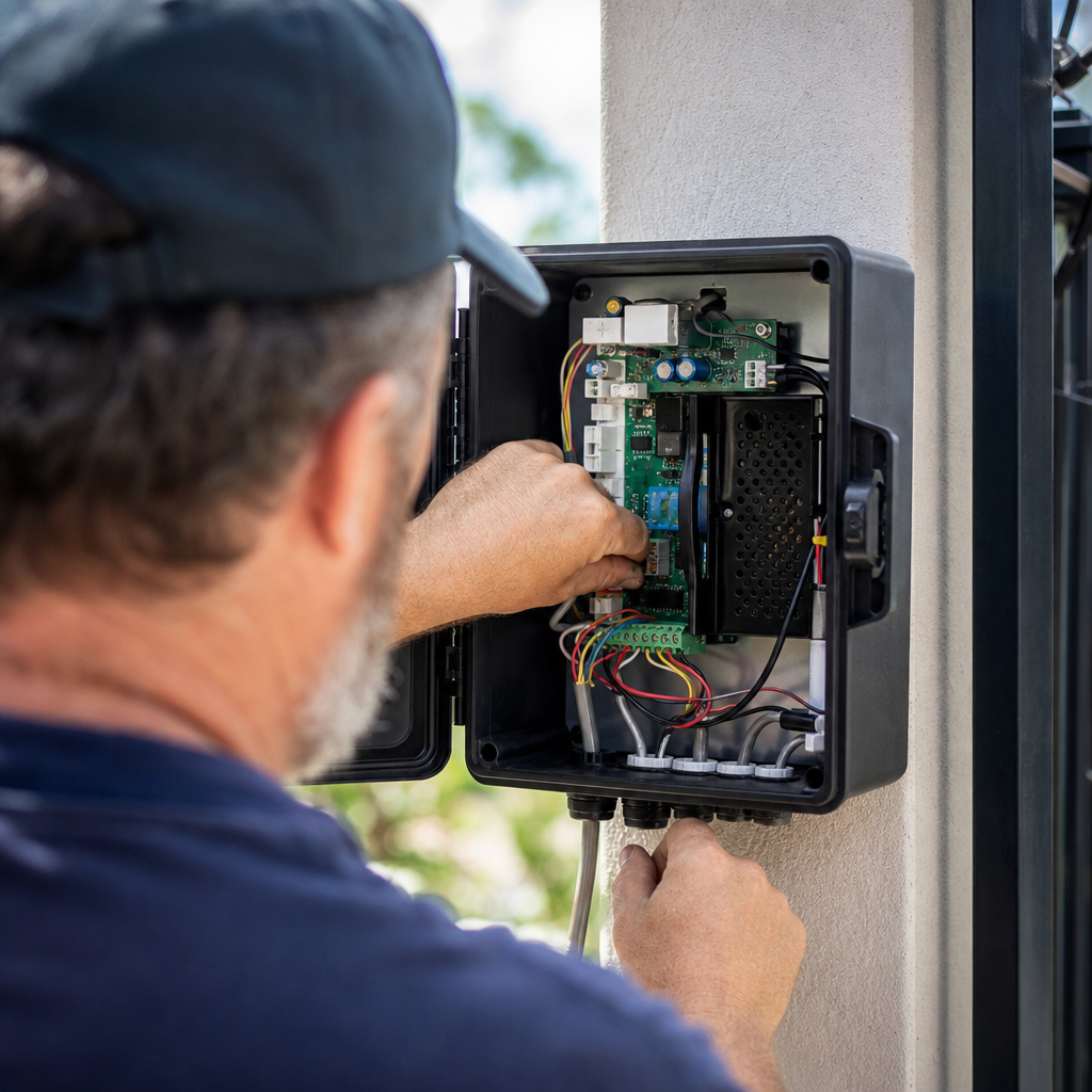 Illustration for access control system installation