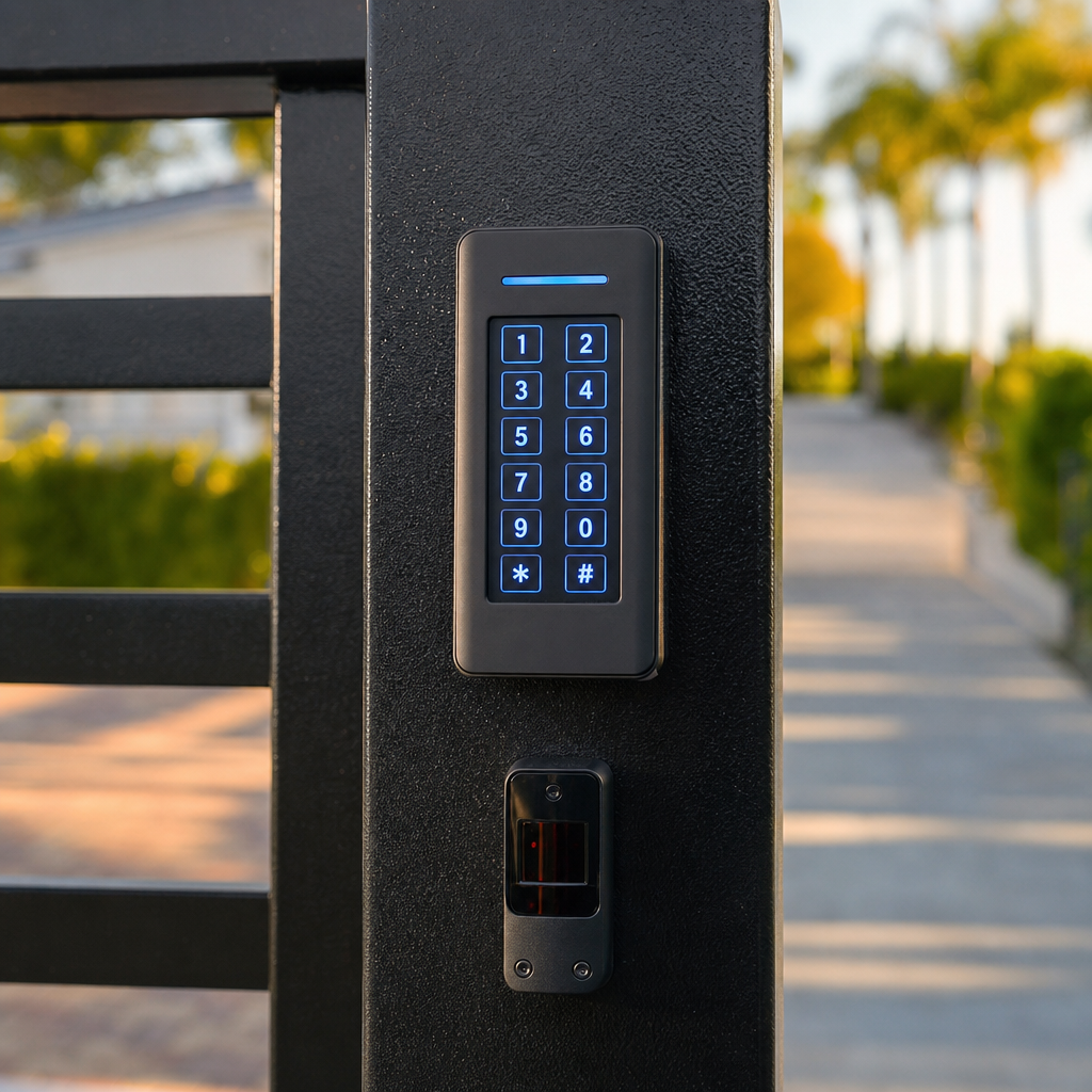 Illustration for cost for electric driveway gate