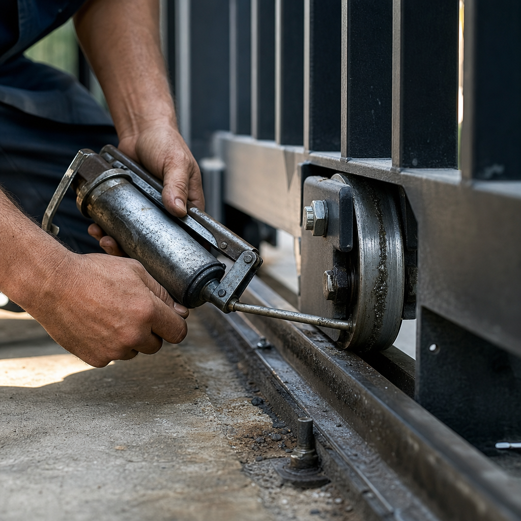 Illustration for commercial automatic gate repair