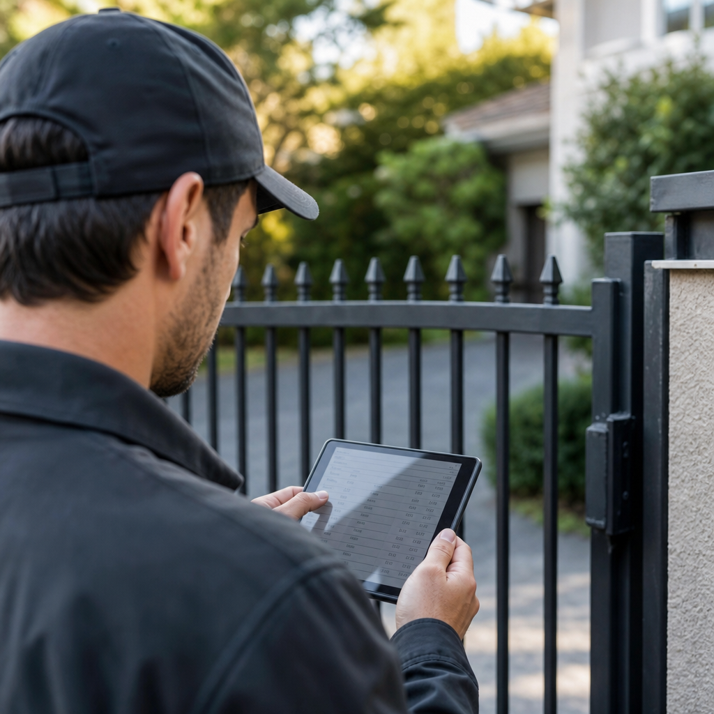 Illustration for electric gate repair cost