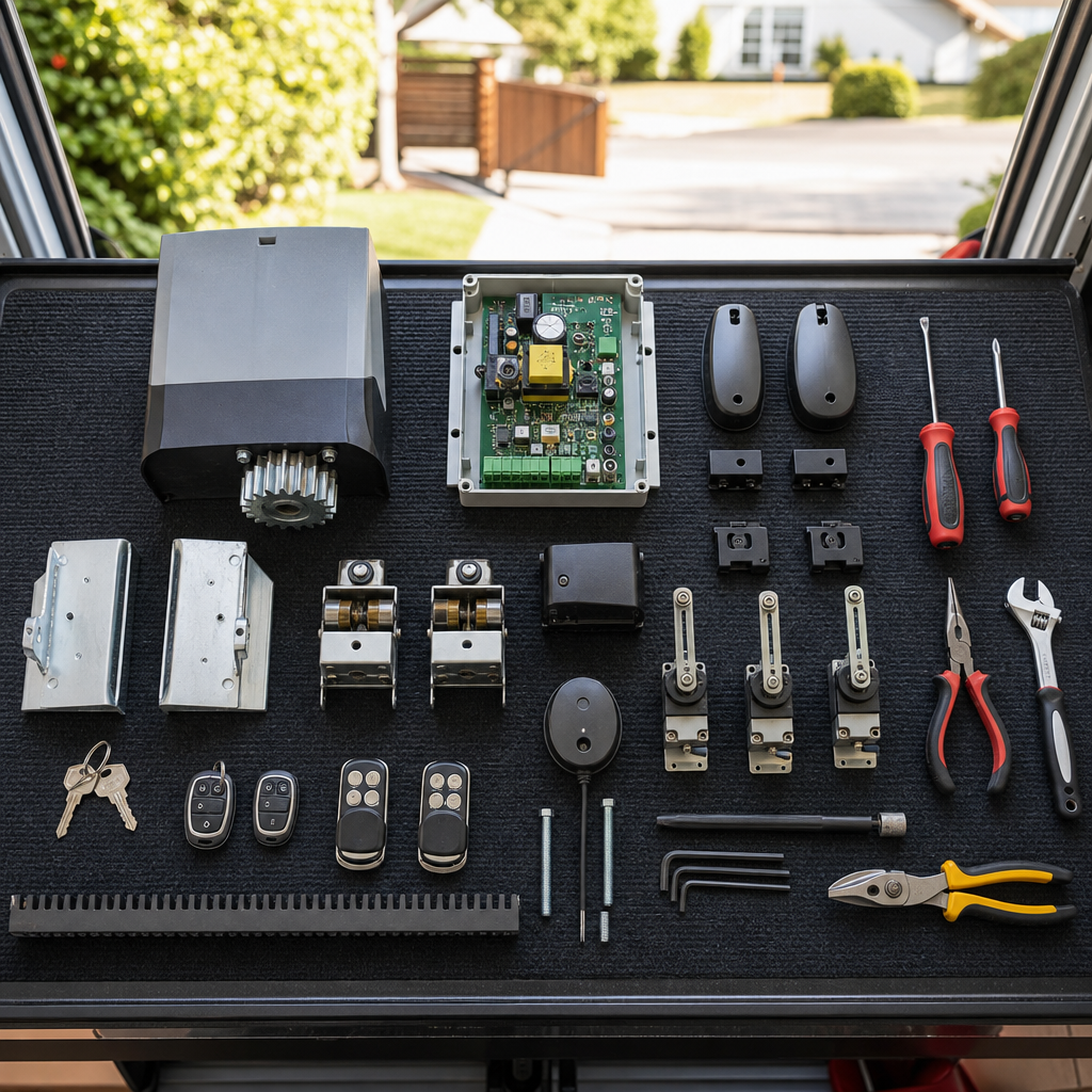 Illustration for electric driveway gate repair