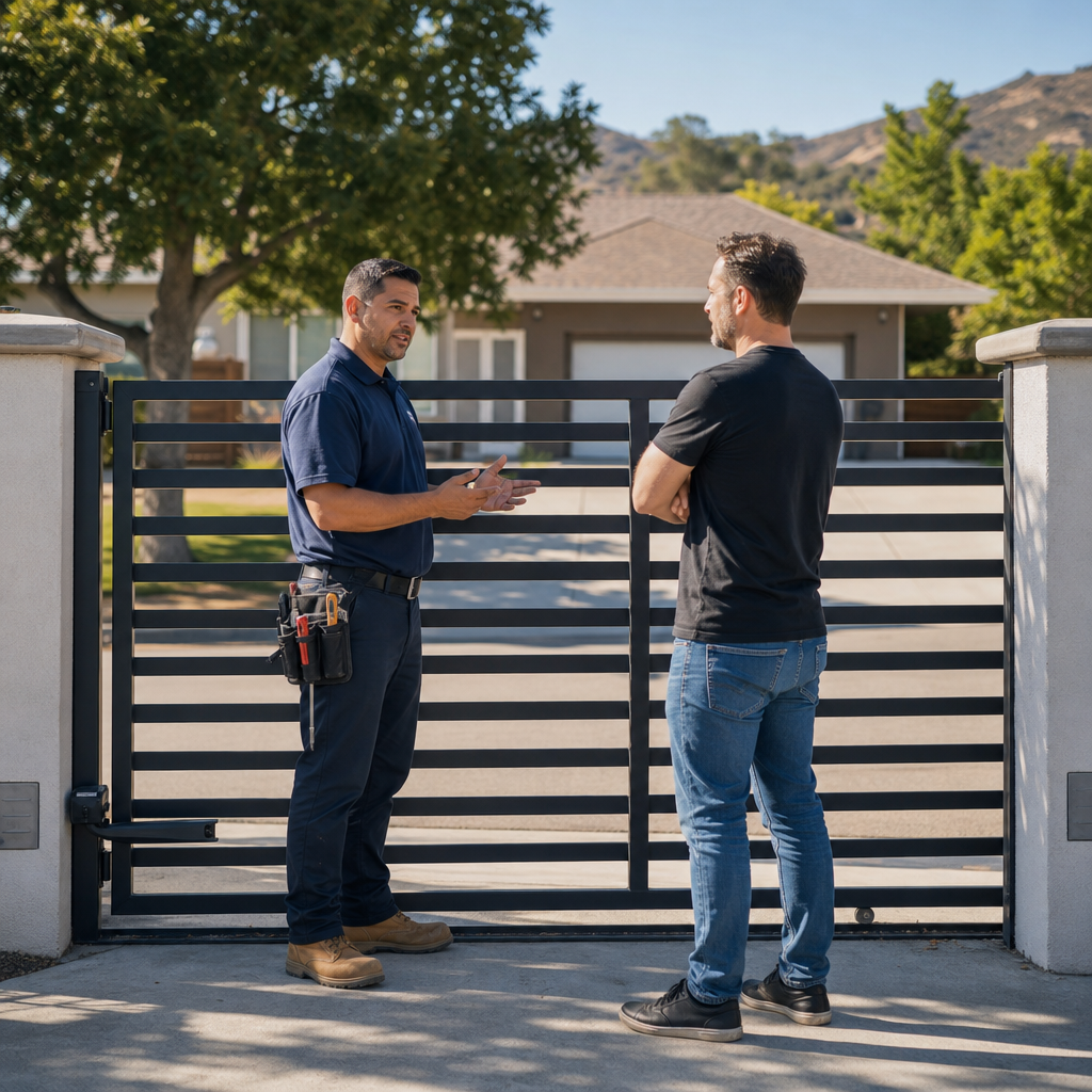 Illustration for automatic gate repair cost