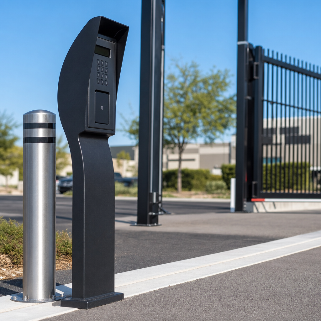Illustration for commercial electric gate installers