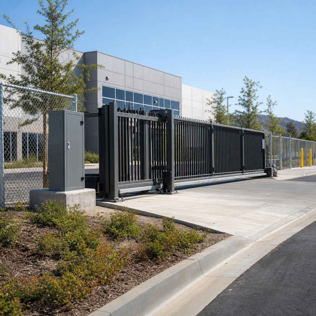 Illustration for commercial gate repair pricing