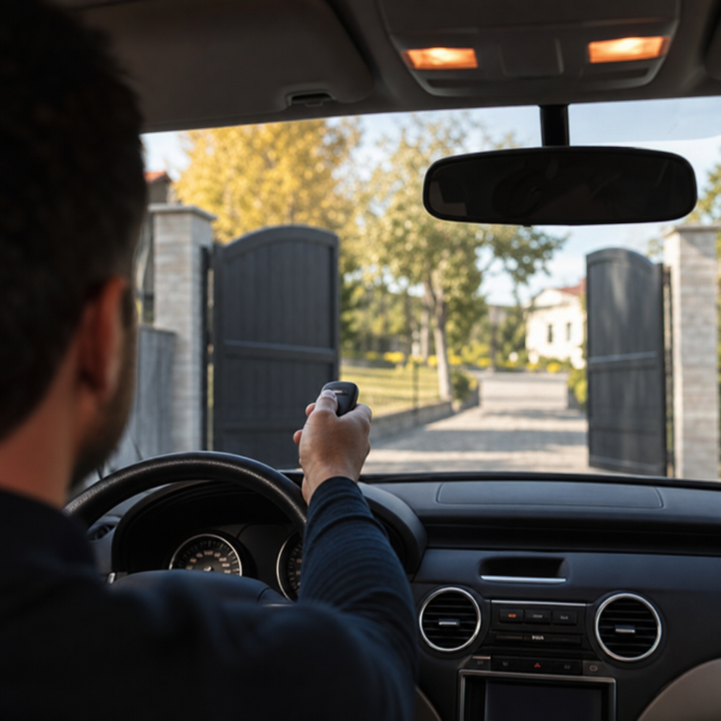 Illustration for automatic driveway gate installation cost