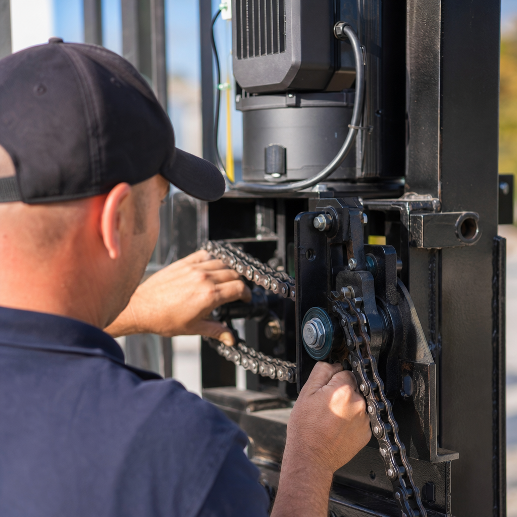 Illustration for commercial gate openers